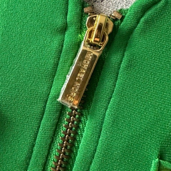 NWOT Michael Kors Green Medium 3/4 Sleeve Shirt - Picture 11 of 13